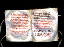 Roman Pontifical of Vic, manuscript on parchment made probably in the scriptorium of the Cathedra…