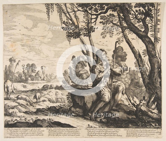 The Prodigal Son Guarding Pigs, ca. 1636. Creator: Unknown.