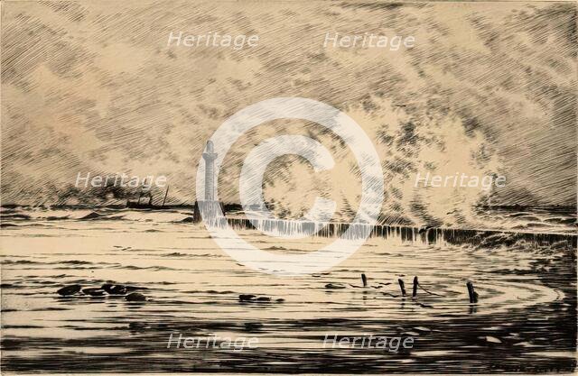 South Breakwater, Aberdeen Harbour, c1880s-1920s Creator: John Beattie Scott.