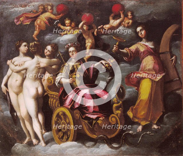 Allegoria del Buon Governo (Allegory of the good Govern), 1592-1593. Creator: Venturini, Gaspare (active 1576-1593).