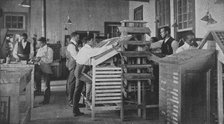 Typesetting printing office, 1904. Creator: Frances Benjamin Johnston.