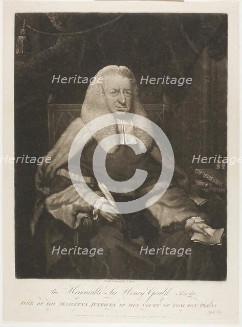 The Honorable Sir Henry Gould, 1794. Creator: Thomas Hardy.