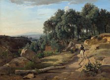 A View near Volterra, 1838. Creator: Jean-Baptiste-Camille Corot.