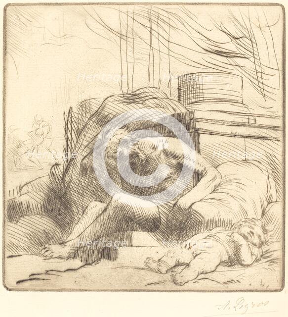 Victim of a Fire (Victime d'un incendie). Creator: Alphonse Legros.