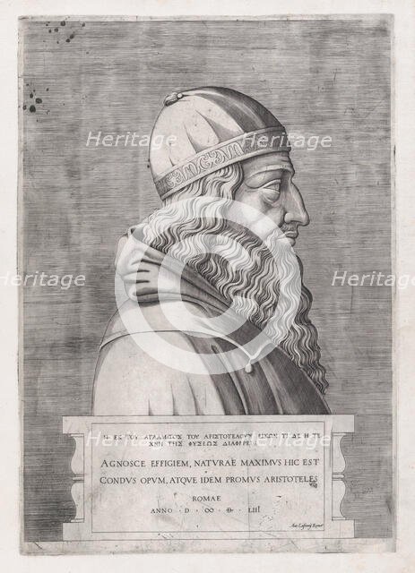 Speculum Romanae Magnificentiae: Aristotle, 1553., 1553. Creator: Anon.