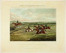 The Field becomes Select, from The Grand Steeplechase over Leicestershire, published 1830. Creator: Charles Bentley.