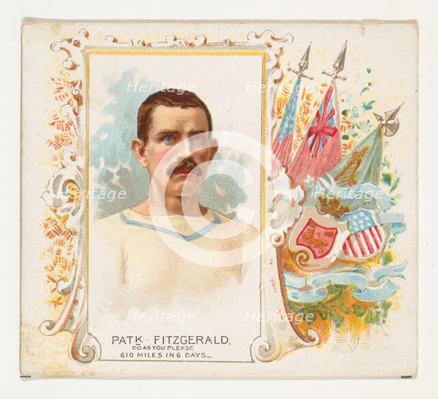 Patrick Fitzgerald, Go As You Please, from World's Champions, Second Series (N43) for Alle..., 1888. Creator: Allen & Ginter.