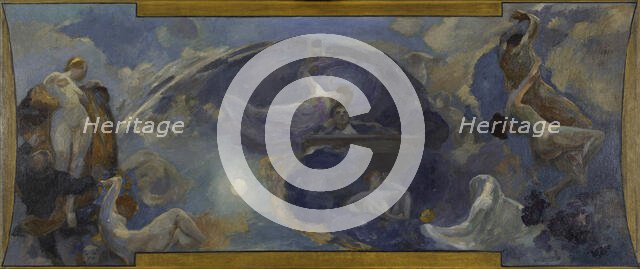 Esquisse pour le Petit Palais, galerie sud : Poésie - Drame, between 1906 and 1914. Creator: Alfred Philippe Roll.