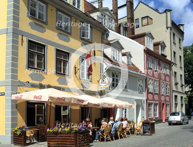 Cafe on Meistaru iela, Riga, Latvia.