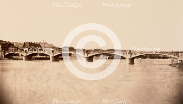 Lyon, Viaduc du Rhône, ca. 1861. Creator: Edouard Baldus.