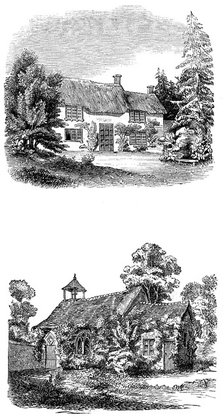 Joseph Addison's birthplace at Milston near Amesbury, Wiltshire. Artist: Unknown