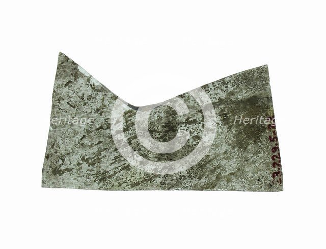 Glass Fragment, French, 14th-15th century. Creator: Unknown.