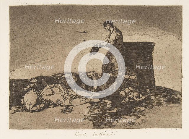Plate 48 from 'The Disasters of War' (Los Desastres de la Guerra): 'Cr..., 1811-12 (published 1863). Creator: Francisco Goya.