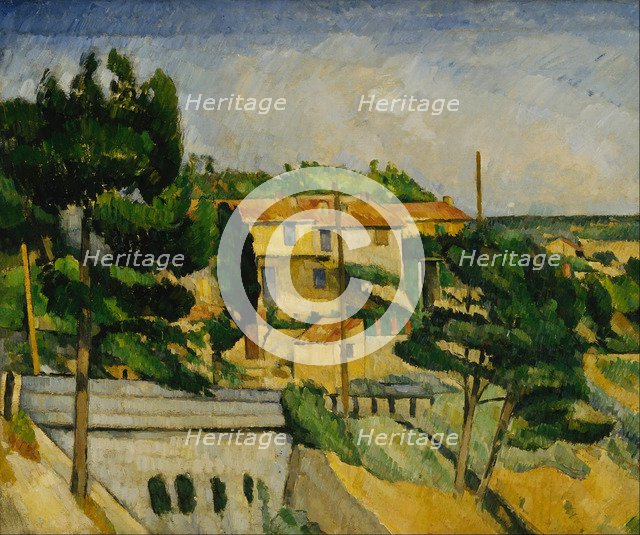 The Road Bridge at L'Estaque. Artist: Cézanne, Paul (1839-1906)