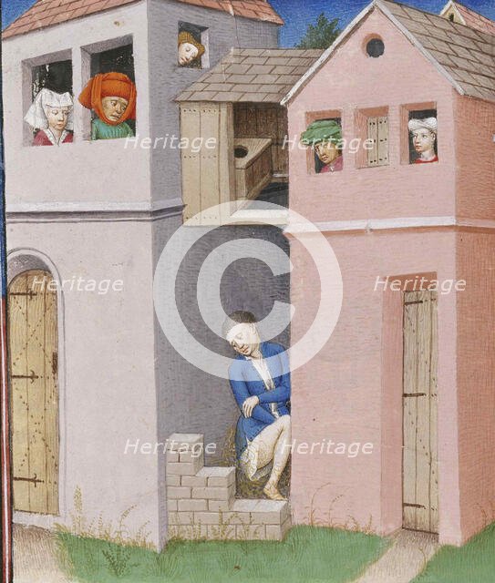 Miniature from Decameron by Giovanni Boccaccio, 15th century. Creator: Anonymous master.