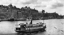 A ferry on the way to the island of Djurgarden, Stockholm, Sweden, c1923. Artist: Unknown