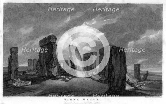 Stonehenge, 1786.Artist: William Byrne
