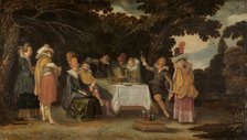 An open-air Party, 1615. Creator: Esaias van de Velde.