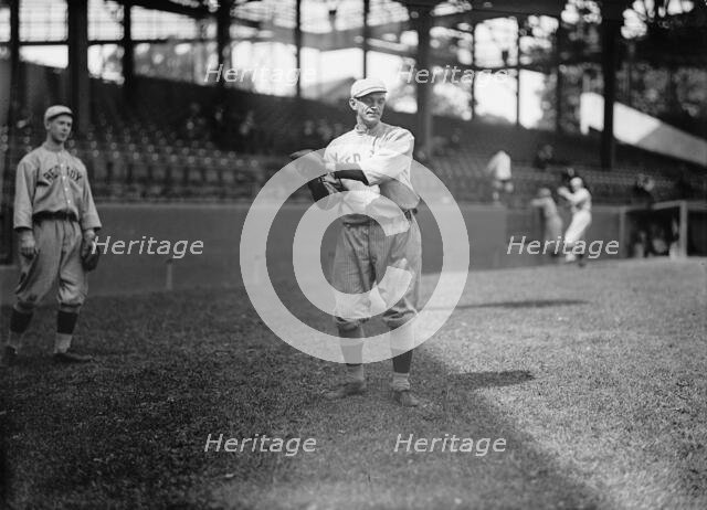 Hal Janvrin, Left; Neal Ball, Right; Boston Al (Baseball), 1913. Creator: Harris & Ewing.