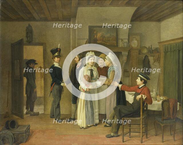 The Soldier's Farewell, 1828. Creator: Charles van Beveren.