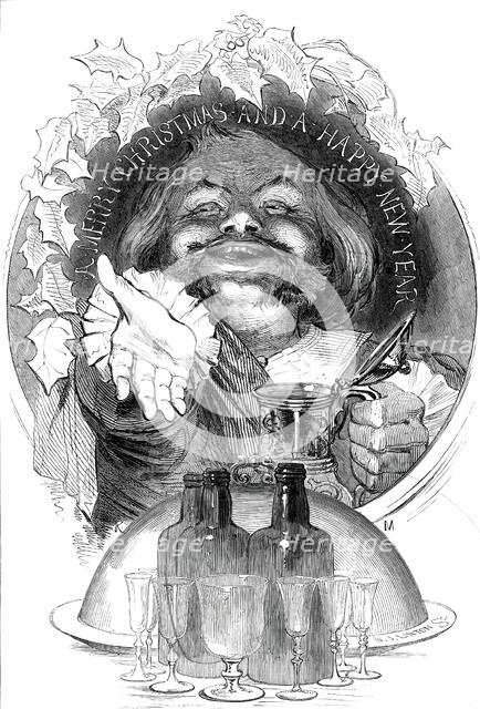 A Merry Christmas and a Happy New Year, 1845. Creator: W. J. Linton.
