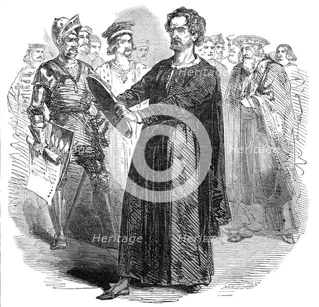 Mr. MacReady, as Richard II, at the Haymarket Theatre, 1850. Creator: Unknown.