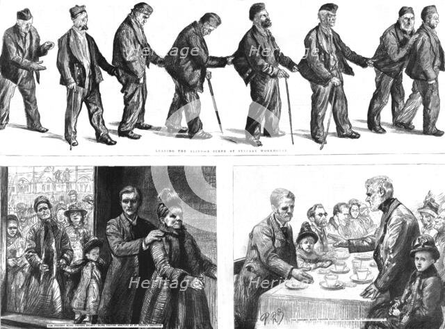 ''The Poor Blind at the East End; Stepney Workhouse and St.Philip's Institute', 1890. Creator: Paul Charles Renouard.