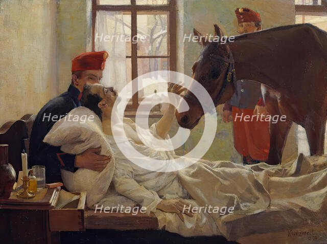 A lovely visit, 1894. Creator: Maximilian Kurzweil.