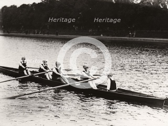 York Regatta, River Ouse, York, Yorkshire, 1928. Artist: Unknown