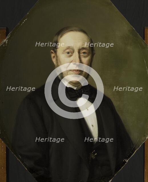 Portrait of Johannes Cornelis van Pappelendam (1810-1884). Artist and Art Dealer. Superintendent of  Creator: Jan Hendrik Neuman.