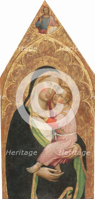 Madonna and Child, with the Blessing Christ [middle panel], c. 1415/1420. Creator: Martino di Bartolomeo di Biagio.