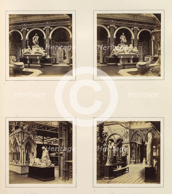 [Tomb of Lorenzo de Medici; Tomb of Giuliano de Medici; Court of Christian Monuments; ..., ca. 1859. Creator: Attributed to Philip Henry Delamotte.