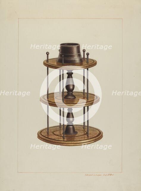 Spool Holder, c. 1938. Creator: Edward L Loper.