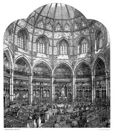 The new council chamber Guildhall, City of London, 1886.Artist: W Griggs
