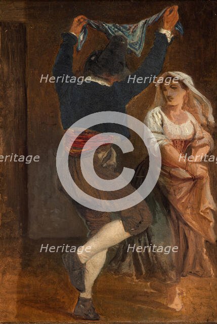 Dancing Italian, c1839. Creator: Wilhelm Marstrand.