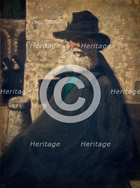 An Old Beggar, 1930. Creator: James Pryde.