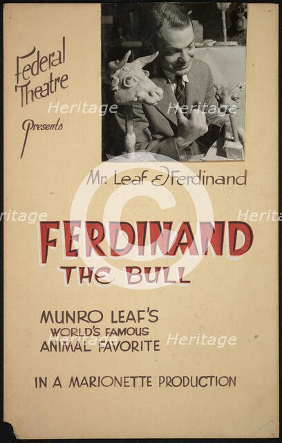 Ferdinand the Bull, [193-]. Creator: Unknown.