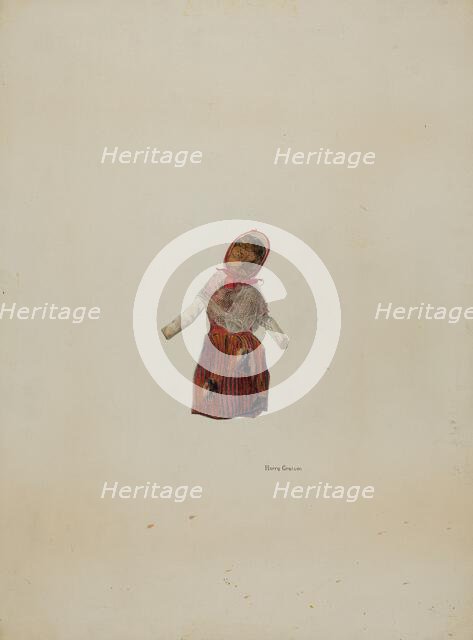 Hickory Nut Doll, c. 1938. Creator: Harry Grossen.