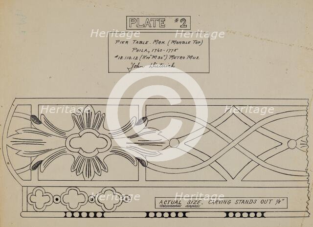 Pier Table, 1935/1942. Creator: John Dieterich.