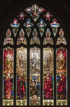 East window, All Saints' Church, Leek Road, Hanley, Stoke-on-Trent, 2018. Creator: Steven Baker.