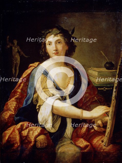 'Allegory of Painting' (self-portrait), 1658. Artist: Elisabetta Sirani