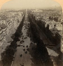 'Champs Elysees, the Favorite Drive of Paris, France', 1894. Creator: Underwood & Underwood.