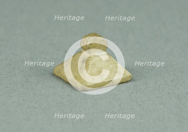 Amulet of a Stamp Seal, Egypt, Late Period, Dynasties 26-31 (664-332 BCE). Creator: Unknown.