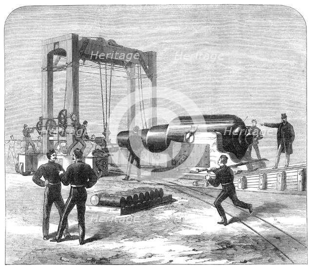 The 35-ton gun, called "The Woolwich Infant", 1871. Creator: Unknown.