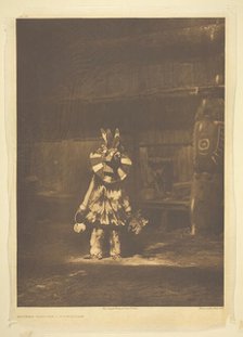 Masked Dancer - Cowichan, 1912. Creator: Edward Sheriff Curtis.