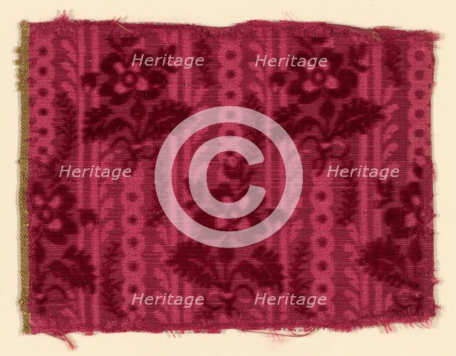 Fragment, France, 1750/1800. Creator: Unknown.