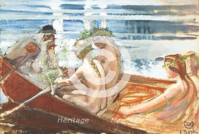 Väinämöinen's Boat-ride (Väinämöisen venematka), 1905.