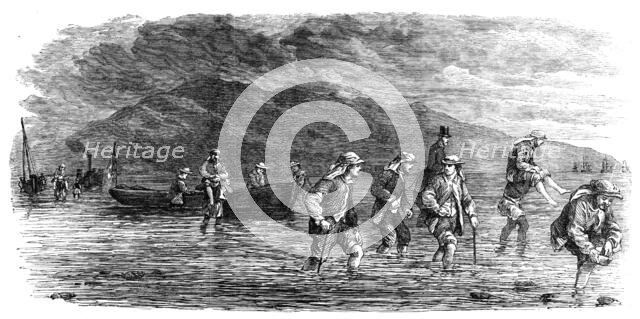 The Prince of Wales in Egypt: the Royal Party landing on the Arabian coast, on their..., 1862. Creator: Unknown.