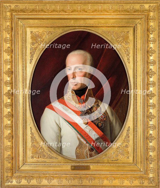 Portrait of Emperor Francis I of Austria (1768-1835), 1827.