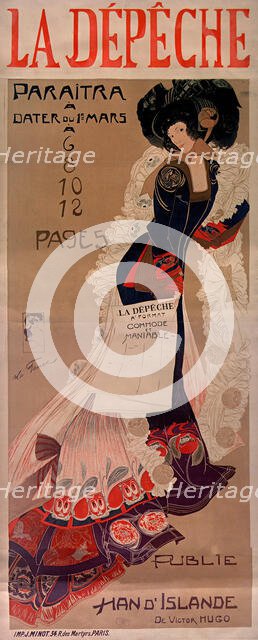 La Dépêche, c. 1900. Creator: Feure, Georges de  .